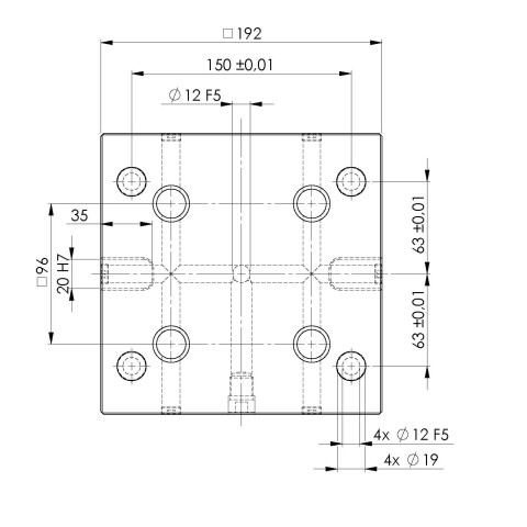 45763: Plaque Quick•Point® 96 (Dessin technique )