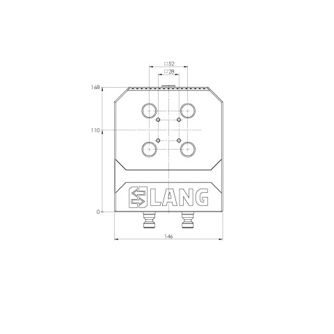 47220: Base dupla Quick•Point® 52 (Disegno tecnico )