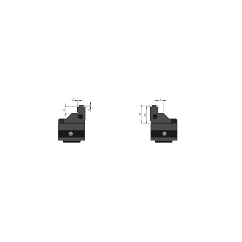 48125-2520: Ersatzbacken Makro•Grip® 125 (Technische Zeichnung )