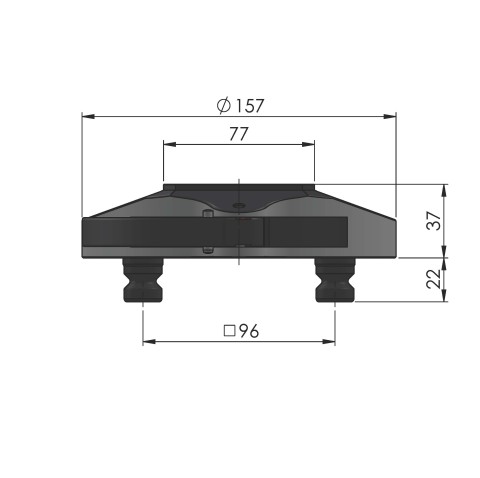 66500: Automation-Nullpunktspannsystem RoboTrex 52 (Technische Zeichnung )