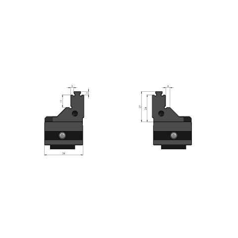 48077-7720 FS: Ersatzbacken Makro•Grip® FS 77 (Technische Zeichnung )