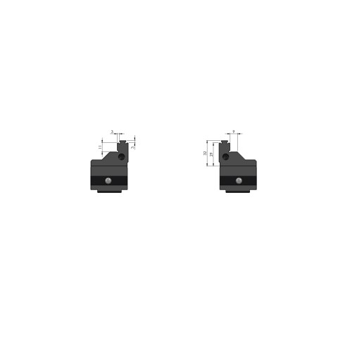 48125-7720 FS: Ersatzbacken Makro•Grip® FS 125 (Technische Zeichnung )