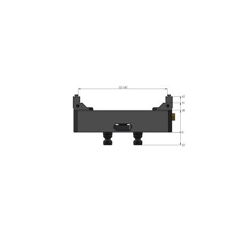 48160-77 FS: 5-Axis Vise Makro•Grip® FS 77 (Technical drawing )