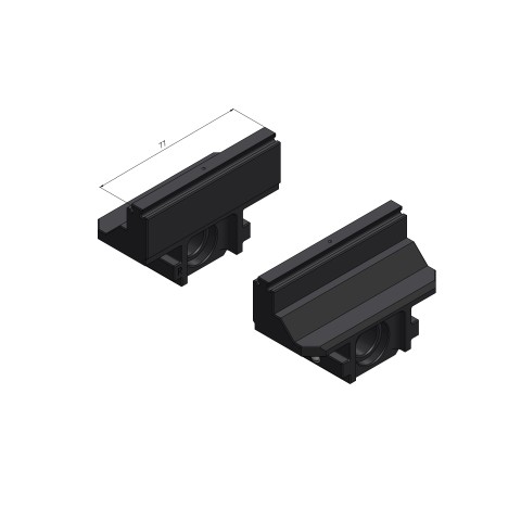 68077-7720 FS: Ersatzbacken Makro•Grip® FS 77 (Technische Zeichnung )