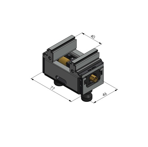 48040-46 FS: Étau 5 axes Makro•Grip® micro 46 (Dessin technique )