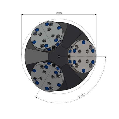 43360: 3-Seiten-Pyramide Quick•Point® 52/96 (Technische Zeichnung )