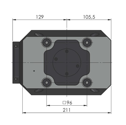 64550: Automation-Nullpunktspannsystem RoboTrex 96 (Technische Zeichnung )