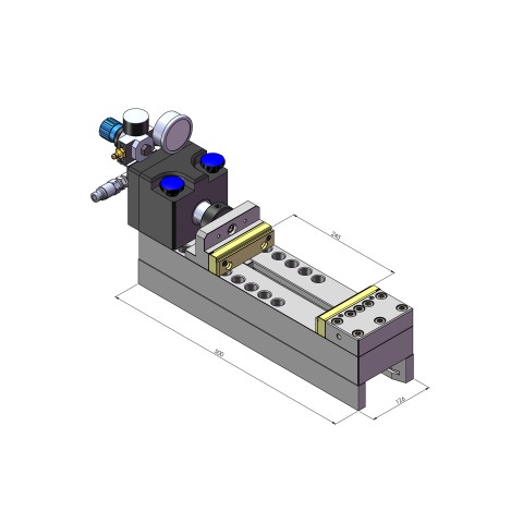 Dessin technique 41200-HE: Makro•Grip® Unité de marquage standard, avec mors de marquage High-End