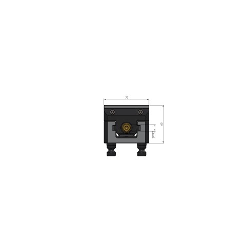 Dessin technique 42137-77: Vario•Tec 77 Étau de centrage Largeur des mors 77 mm plage de serrage max. 137 mm