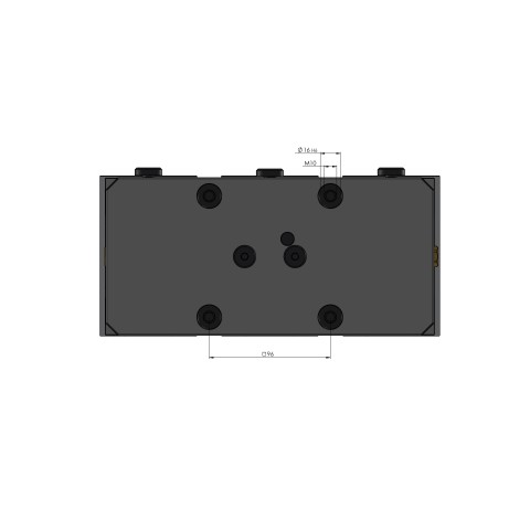 44255-TG125: Semelle centrale + vis de serrage Avanti 125 (Dessin technique )