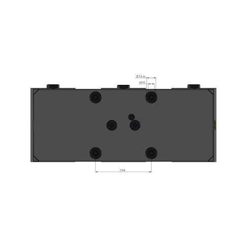 44305-TG125: Semelle centrale + vis de serrage Avanti 125 (Dessin technique )