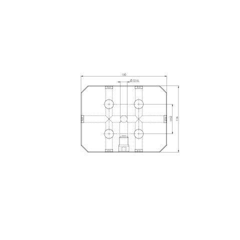 45151: Plaque simple Quick•Point® 52 (Dessin technique )