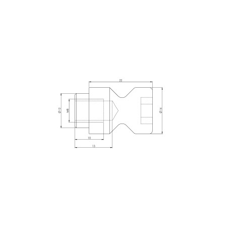 45270-Q20: Espárragos de sujeción Quick•Point® 52 (Diseño técnico )
