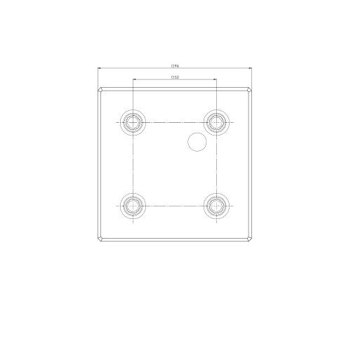 45275: Plaque support Quick•Point® 52 (Dessin technique )