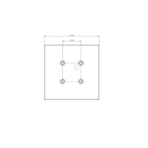 45277: Plaque support Quick•Point® 52 (Dessin technique )