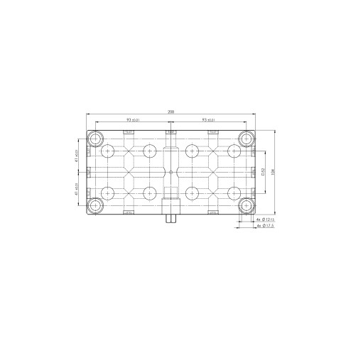 45621: Plaque Quick•Point® 52 (Dessin technique )