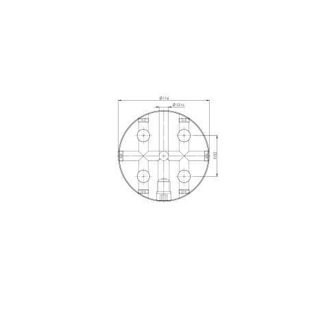 45751: Plaque ronde Quick•Point® 52 (Dessin technique )