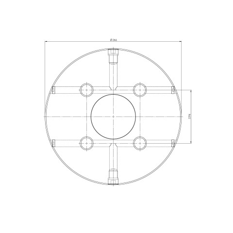 45843: Plaque ronde Quick•Point® 96 (Dessin technique )