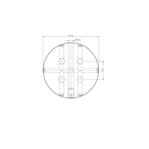 45901: Plaque ronde Quick•Point® 52 (Dessin technique )