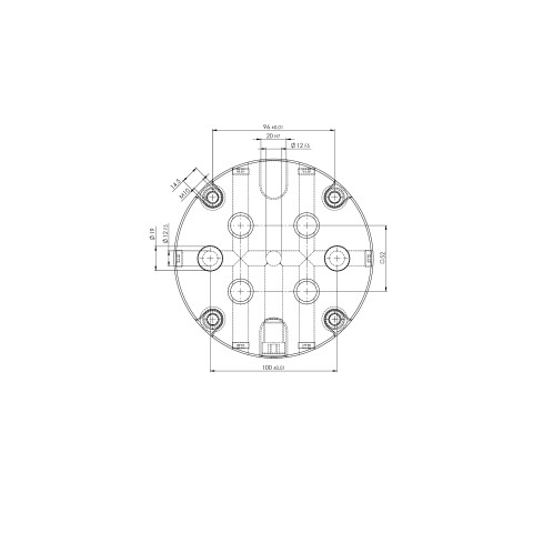 45910: Plaque d'adaptation Quick•Point®  (Dessin technique )