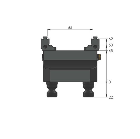 48065-46 FS: Étau 5 axes Makro•Grip® FS 46 (Dessin technique )