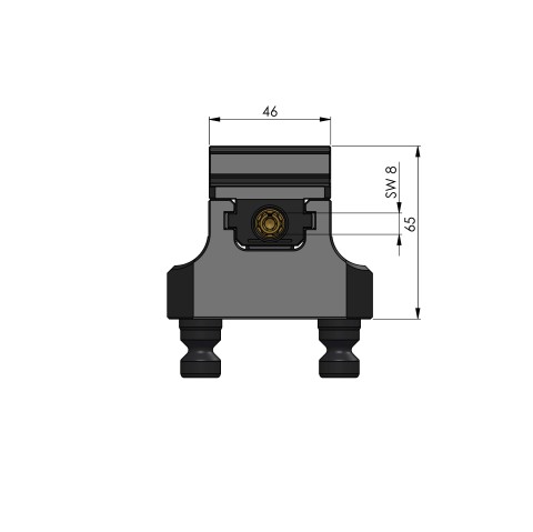 48065-46 FS: Étau 5 axes Makro•Grip® FS 46 (Dessin technique )