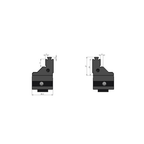 48085-4622: Mors de rechange Makro•Grip® 77 (Dessin technique )