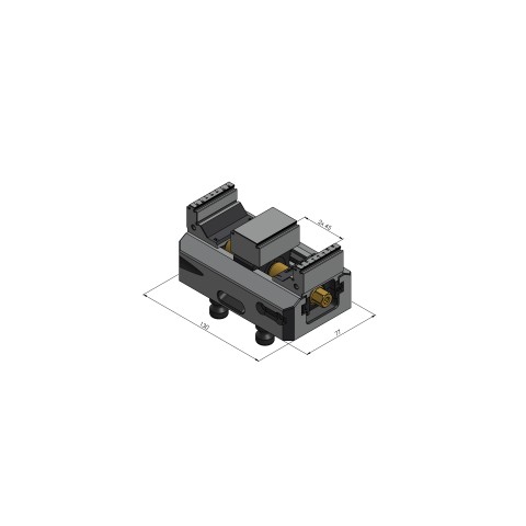 48120-TG4627: Mors central + vis de serrage Makro•Grip® 77 (Dessin technique )