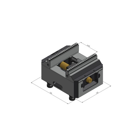 48155-125: Étau 5 axes Makro•Grip® 125 (Dessin technique )