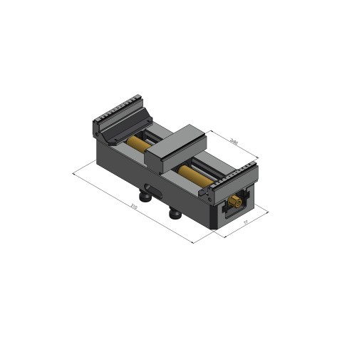 48200-TG7727: Mors central + vis de serrage Makro•Grip® 77 (Dessin technique )