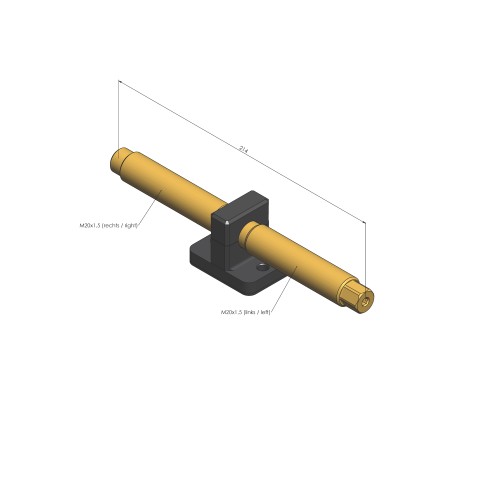 4825214: Vis de serrage + pièce centrale Makro•Grip® 125 (Dessin technique )