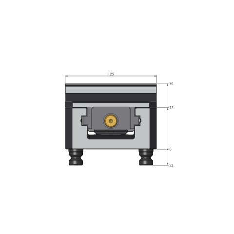 48409-125: Mors doux Makro•Grip® 125 (Dessin technique )