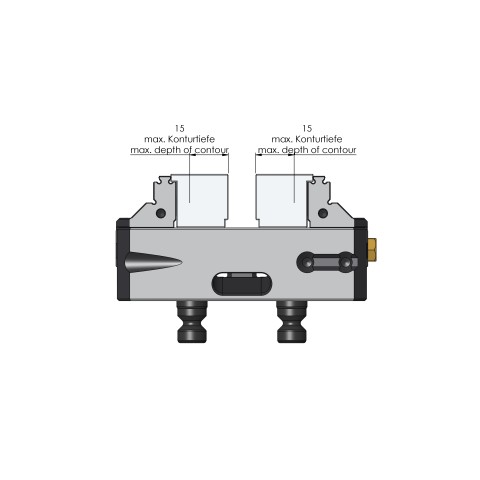 Dessin technique 48409-77: Makro•Grip® 77 Mors doux Largeur des mors 77 mm pour la face intérieure