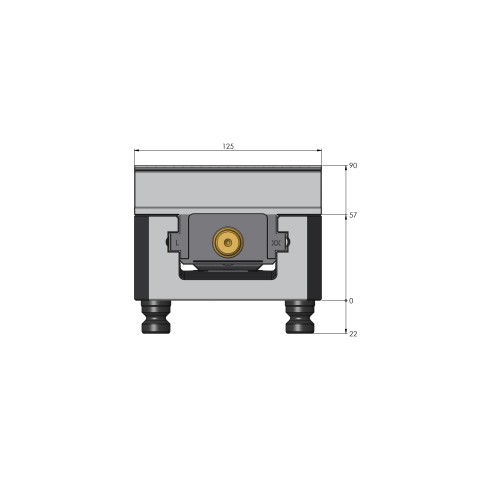 Dessin technique 48409-125: Makro•Grip® 125 Mors doux largeur des mors 125 mm pour la face intérieure