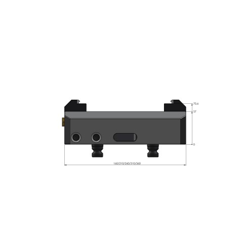 52515-20: Mors de serrage Makro•4Grip 125 (Dessin technique )