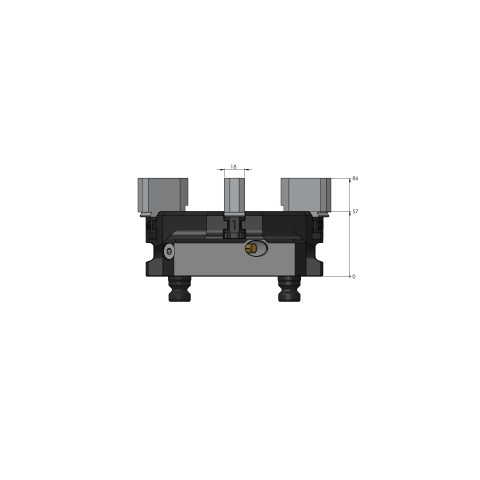 Dessin technique 59616-62: Vasto•Clamp 96 Mors de serrage acier, doux, plage de serrage Ø 10 - 160 mm