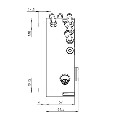 64266: Interface pour le changement de pince de robot RoboTrex  (Dessin technique )