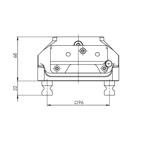 66600: Sistema de fixação por ponto zero de automação RoboTrex 52 (Disegno tecnico )