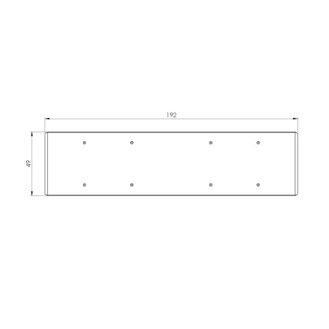 73190: Barre d'extension Quick•Point® Rail  (Dessin technique )