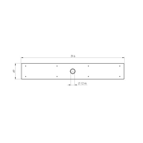 73310: Barre de serrage Quick•Point® Rail  (Dessin technique )