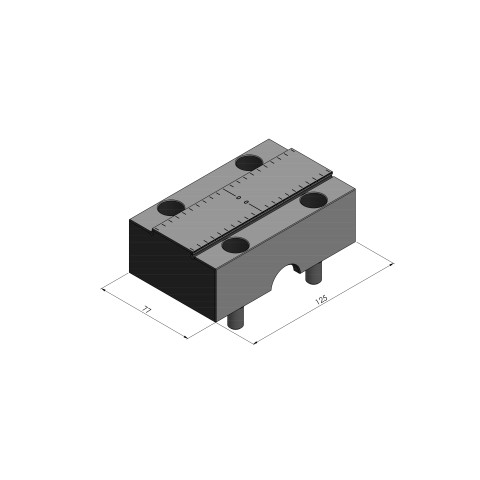 81483-TG: Mors central Makro•Grip® Ultra 125 (Dessin technique )